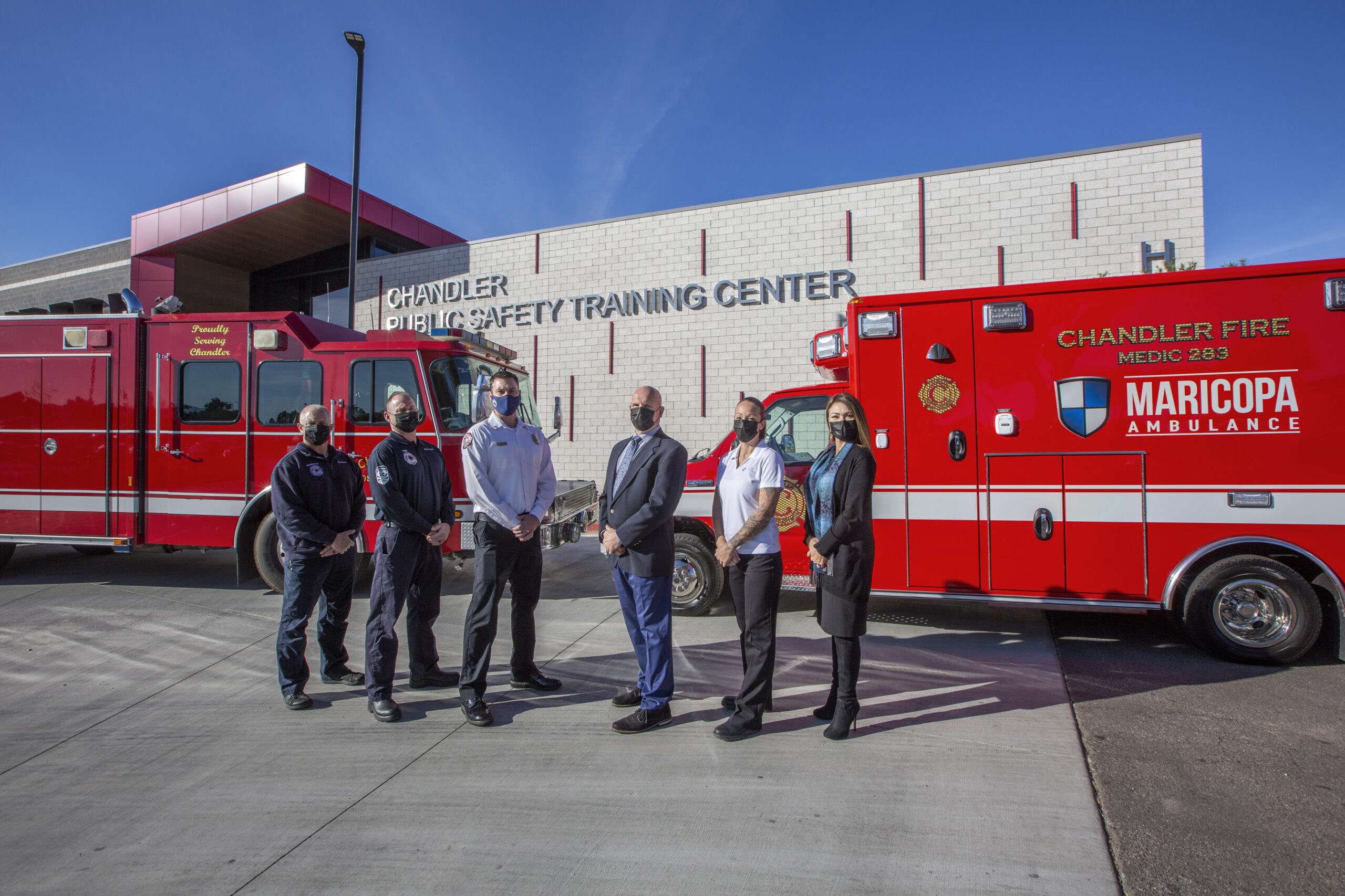 Featured image for “Chandler Fire Department introduces new 9-1-1 ambulance partner, unveils new custom-built ambulance fleet, system upgrades”