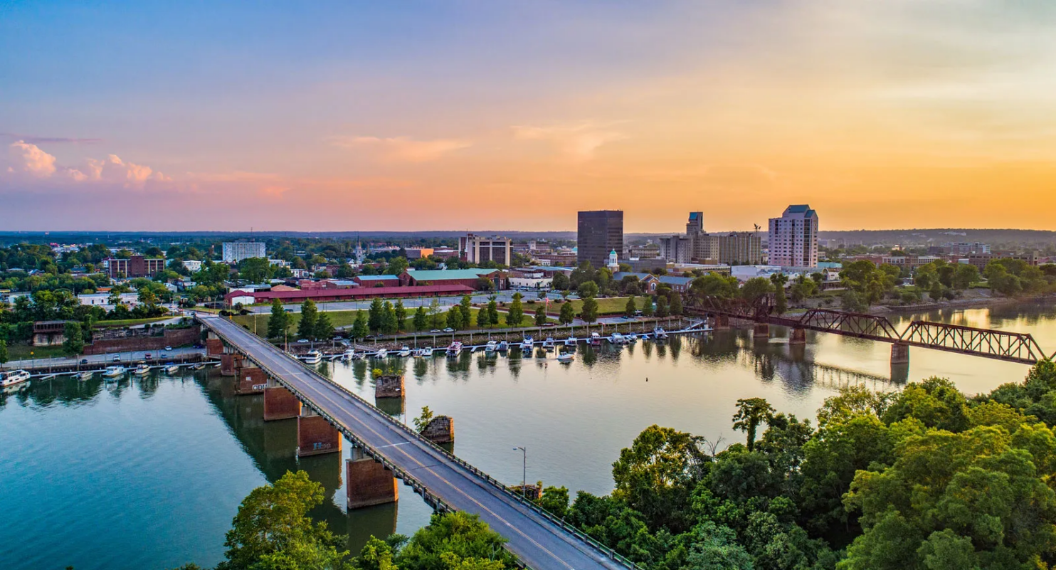 Augusta, Georgia, Skyline Aerial View
